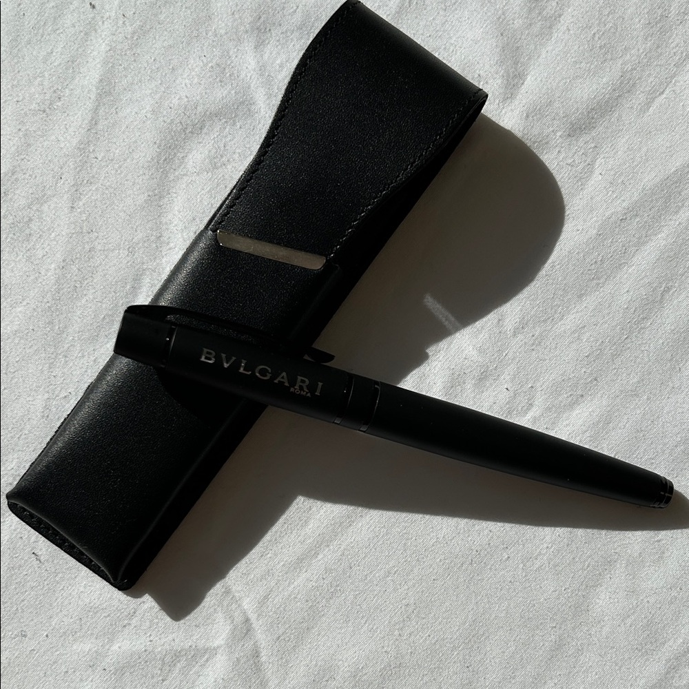 Bvlgari Black Pen with Case
